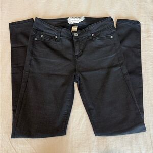 Altar'd State mid-rise faux leather sheen Black Skinny Jeans 26/4 whimsigoth